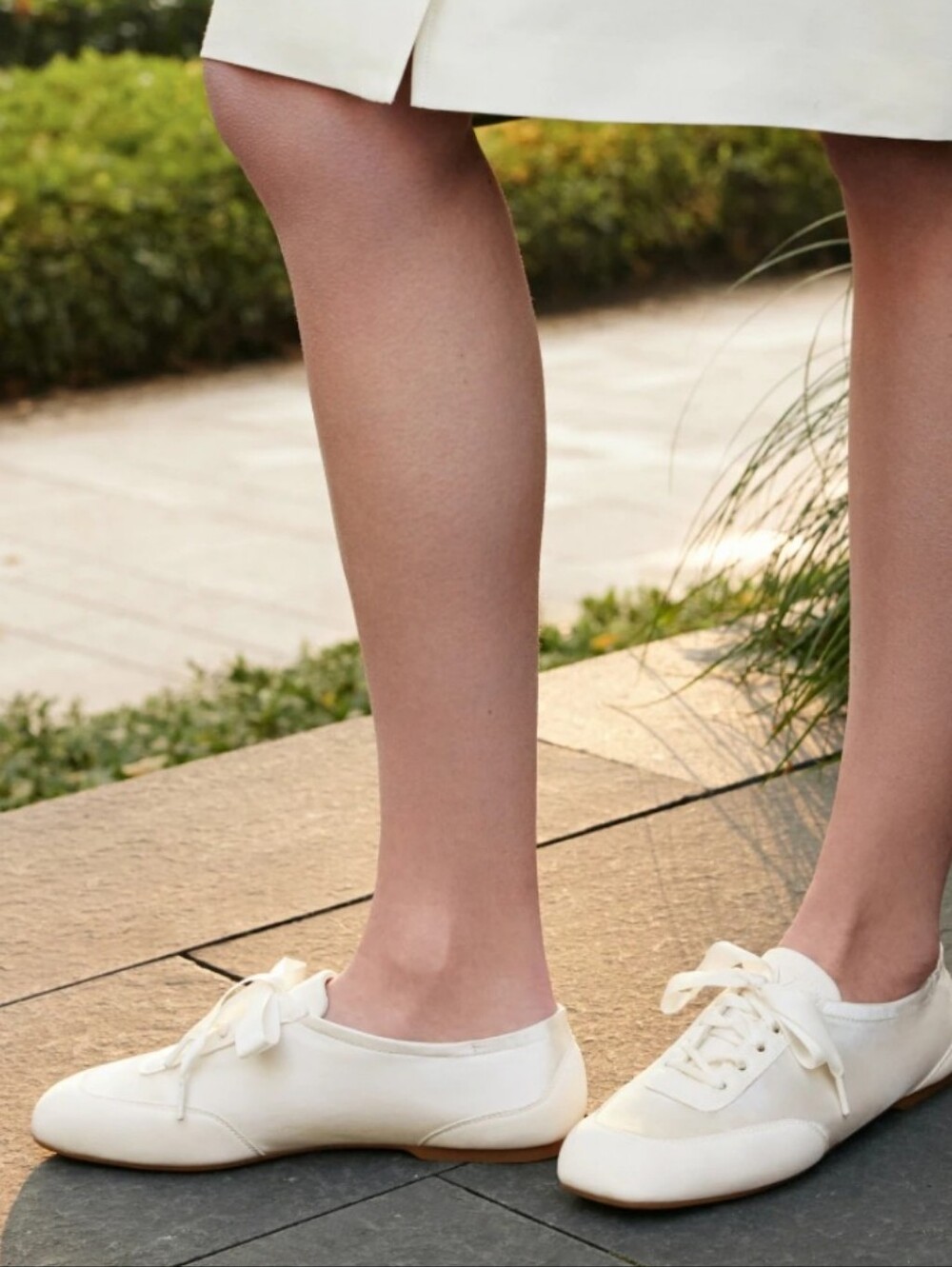 Vivaia Cristina Square-Toe Lace-Up Sneakerina Shoes 11